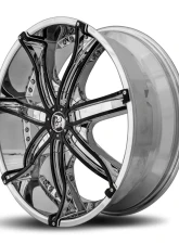 Diablo DNA Wheel 22x8.5 Blank 18 73.1 Chrome                                     - DNA-228BLNK1873 - Image 2